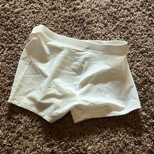 White booty shorts girls large
